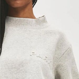 Elegant Gray Women's Sweatshirt